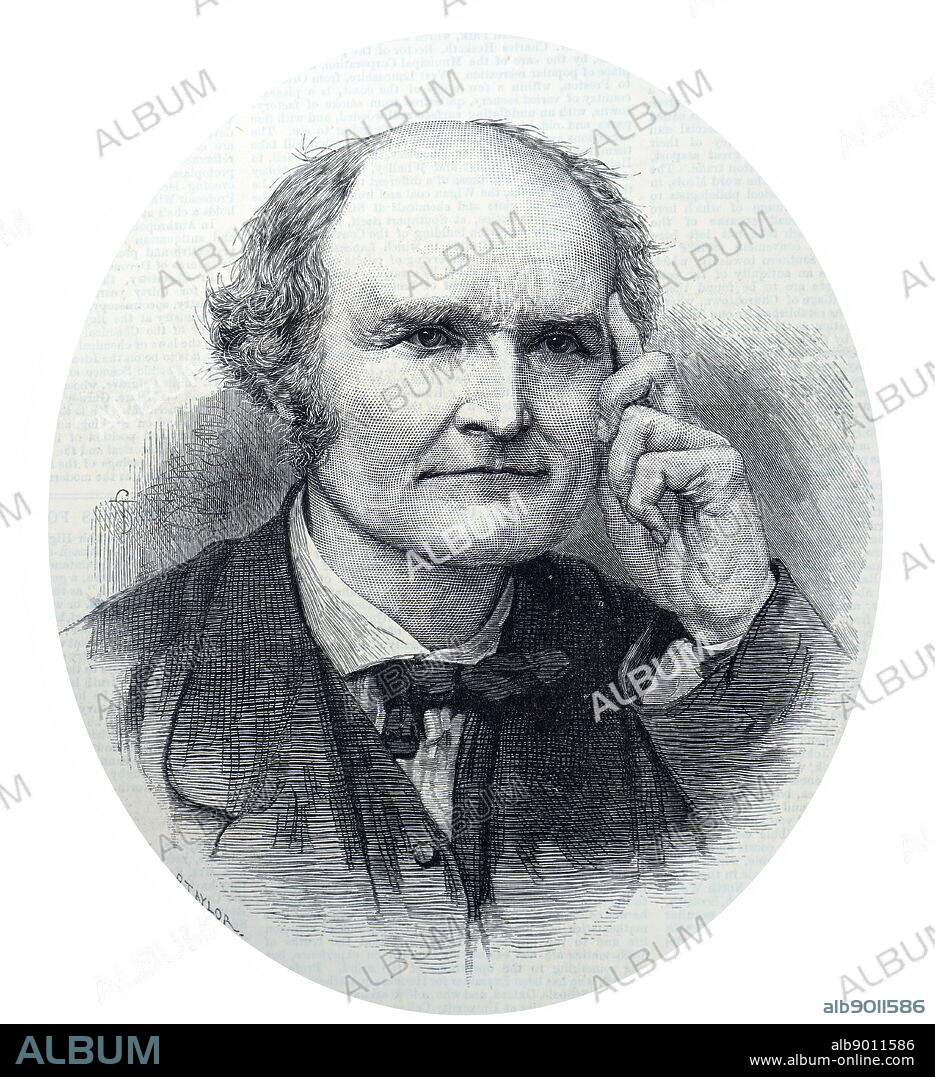 Portrait of Arthur Cayley (1821-1895) a British mathematician. Dated 19th century.