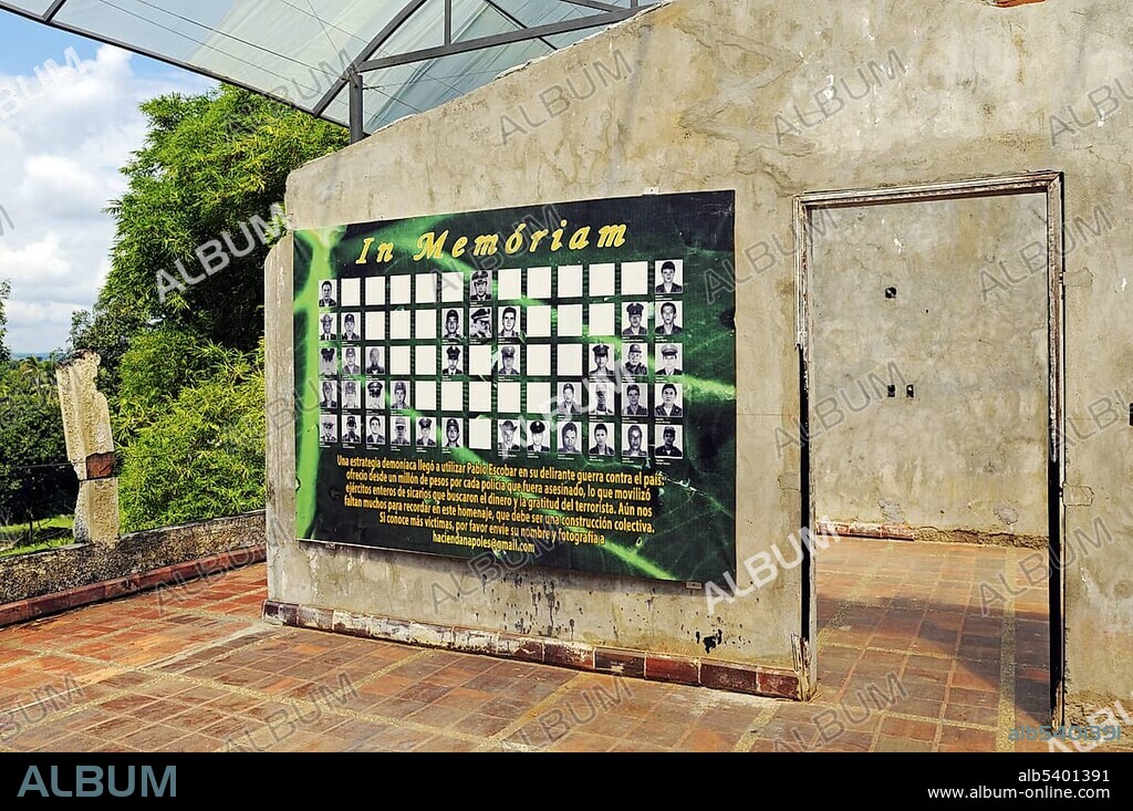 Museum and memorial at the Hacienda Napoles, former estate of drug baron Pablo Escobar, head of the Medellin Cartel, Puerto Triunfo, Antioquia, Colombia, South America.