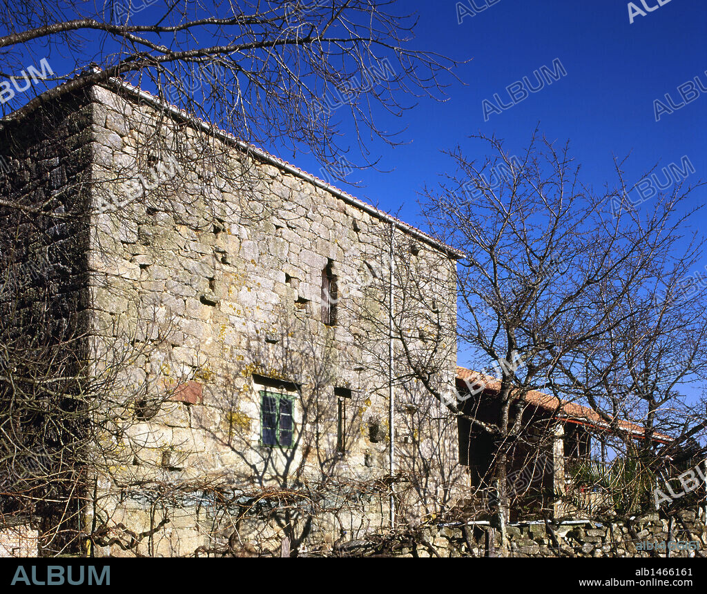 Spain. Galicia. Lamela. Tower of Lamela. Medieval times.