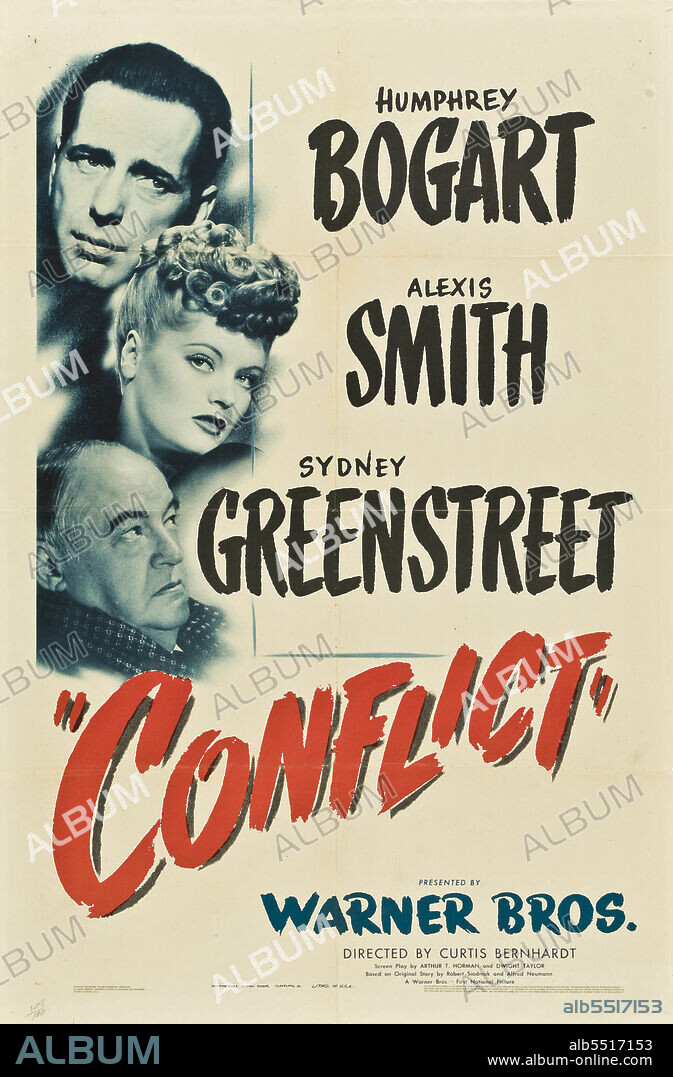 HUMPHREY BOGART dans LA MORT N'ÉTAIT PAS AU RENDEZ-VOUS, 1945 (CONFLICT), réalisé par CURTIS BERNHARDT. Copyright WARNER BROTHERS.