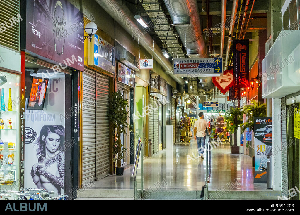 Shopping Center Plaza Mayor, Palma, Mallorca, balearic islands, Spain.
