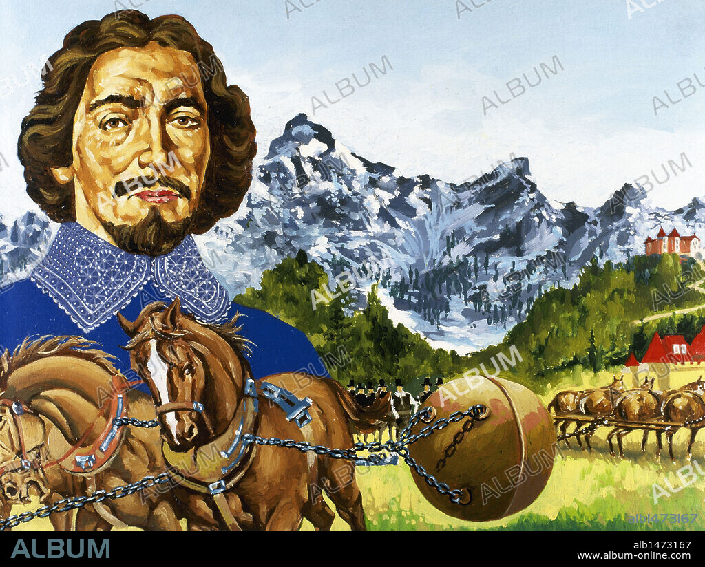 GUERICKE, Otto von (Magdeburgo, 1602-Hamburgo, 1686). Físico e ingeniero alemán. Contrario a la opinión de los pensadores escolásticos, que negaban la existencia del vacío, Guericke inició en 1647 una serie de experimentos que le condujeron a la invención de la bomba de vacío.