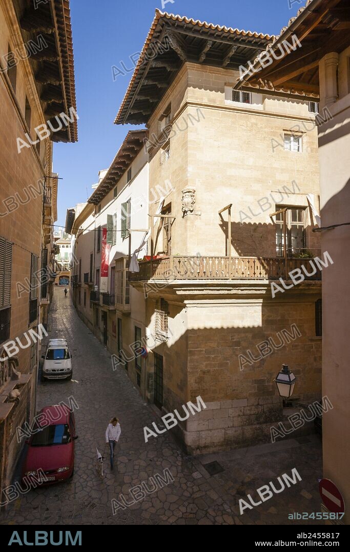 palacio de Can Formiguera,calle portella, Monumento Histórico-Artístico, Palma, mallorca, islas baleares, españa, europa.