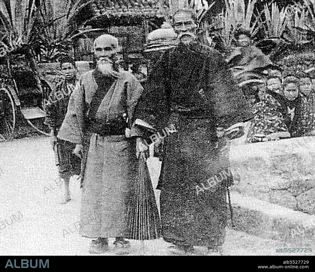 Japan: Two Pechin or Samurai of the Ryukyu Kingdom, now