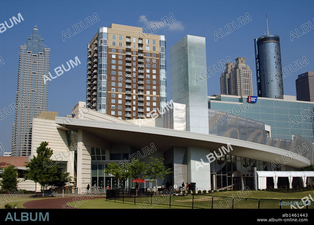 MUSEO MUNDO DE LA COCA-COLA (WORLD OF COCA-COLA). Inaugurado en 2007 para conocer la historia de la bebida y la compañía Coca-Cola. Situado en Pemberton Place. Exterior. S. XXI. Atlanta. Estado de Georgia. Estados Unidos.