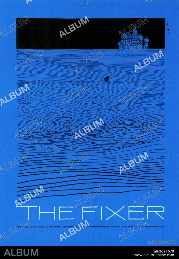 Poster of THE FIXER, 1968, directed by JOHN FRANKENHEIMER. Copyright M.G.M.