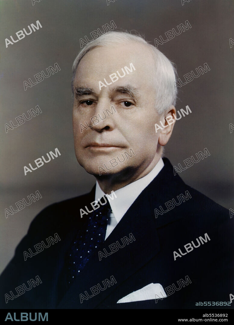 Cordell Hull (1871-1955), American Congressman 1907-1921 & 1923-1931, and Senator 1931-1933 from Tennessee, longest-serving U.S. Secretary of State 1933-1942, received Nobel Peace Prize in 1945 for his role in establishing the United Nations, head and shoulders Portrait, Harry Warnecke, Robert F. Cranston, 1940.