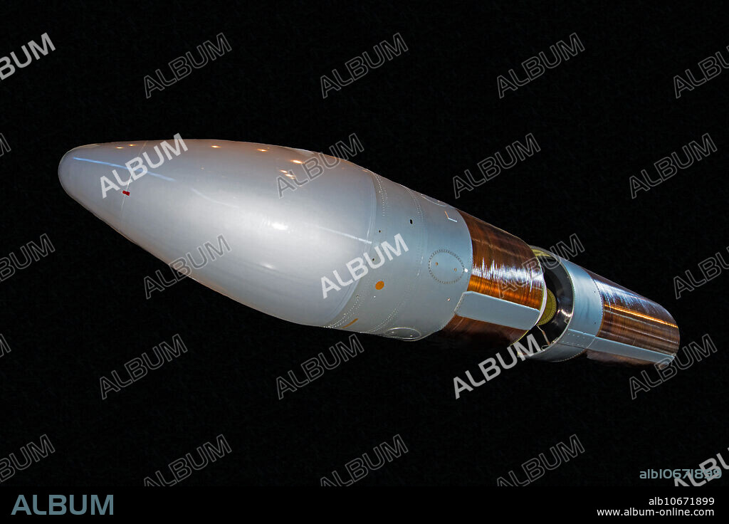 The UGM-73 Poseidon missile was the second US Navy nuclear-armed submarine-launched ballistic missile (SLBM) system, powered by a two-stage solid-fuel rocket. Smithsonian National Air and Space Museum, Chantilly, Virginia.