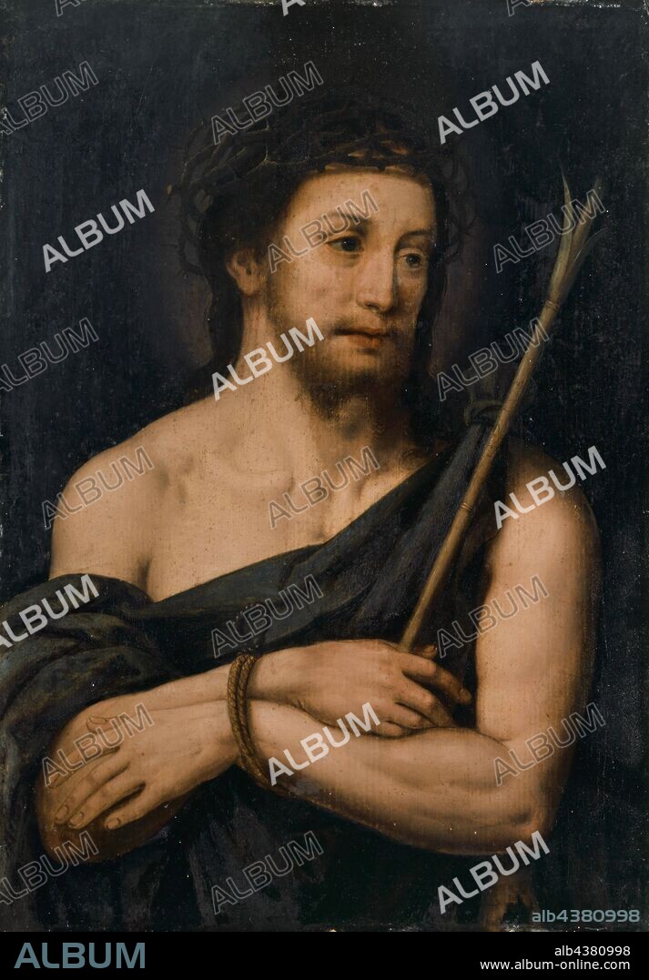 Christ as Ecce homo, oil on panel, 41 x 29 cm, not marked, Tiberius Dominikus Wocher, (?), Mimmenhausen bei Salem 1728–1799 Reute (heute Ortsteil von Bad Waldsee, Landkreis Ravensburg).