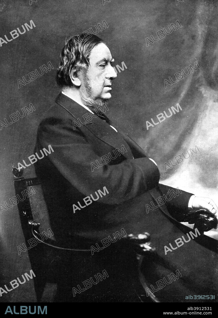 Sir William Vernon Harcourt, British Liberal statesman, 19th century. Portrait of William Vernon Harcourt, (1827-1904) published in Parliament Past and Present by Arnold Wright and Philip Smith.