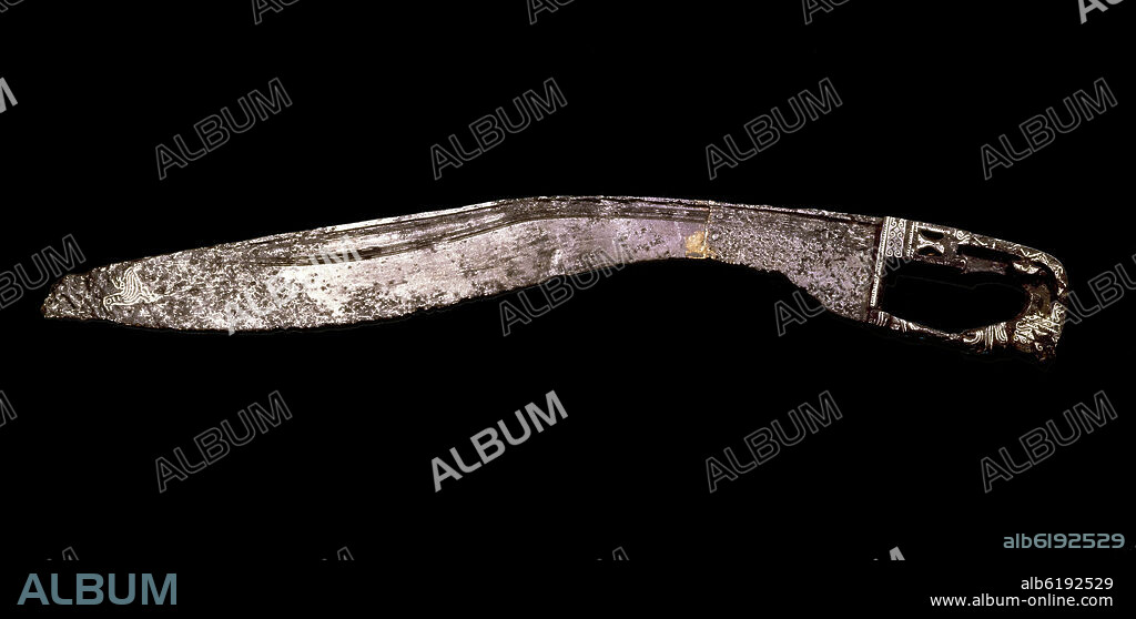 Sword of the pre-Roman Iberian tribes. Found in Amedinilla (Cordoba). Madrid, National Museum of Archeology.