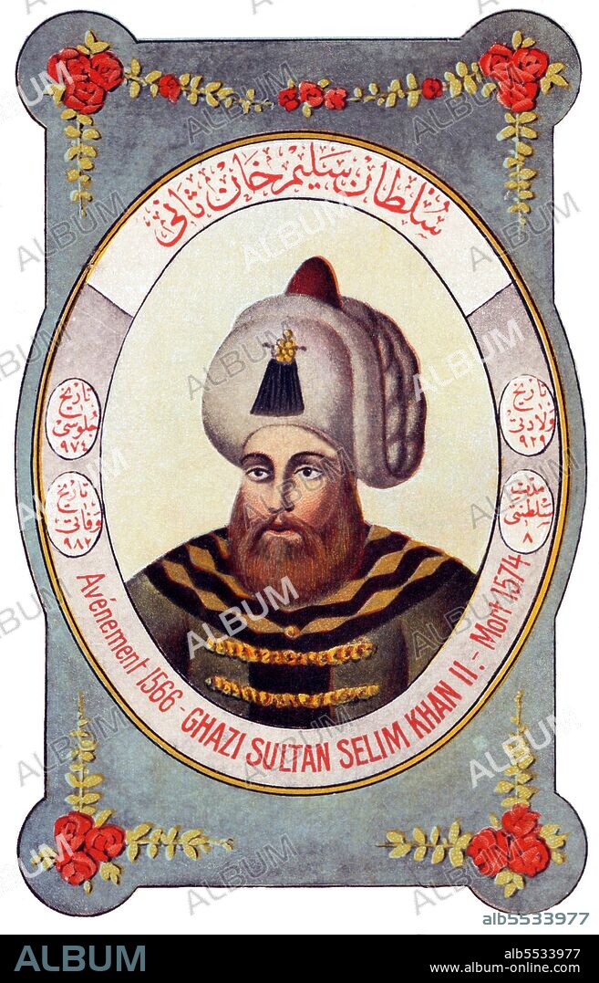 Selim II (Ottoman Turkish: ???? ???? Selim-i sani; 28 May 1524 – 12 December/15 December 1574), also known as 'Selim the Sot' and as 'Sari Selim' (Selim the Blond), was the Sultan of the Ottoman Empire from 1566 until his death in 1574.