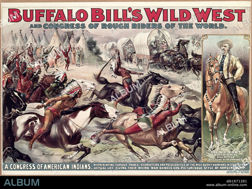 Buffalo Bill's Wild West (Poster)  American History.