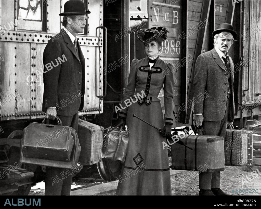 KATHERINE ROSS, PAUL NEWMAN y ROBERT REDFORD en DOS HOMBRES Y UN DESTINO, 1969 (BUTCH CASSIDY AND THE SUNDANCE KID), dirigida por GEORGE ROY HILL. Copyright 20TH CENTURY FOX.