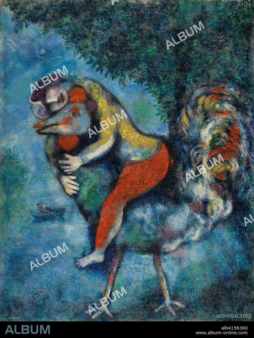 Marc Chagall (Vitebsk, 1887-Saint-Paul de Vence, 1985). The Cock (1928). Oil on canvas. 81 x 65.5 cm.