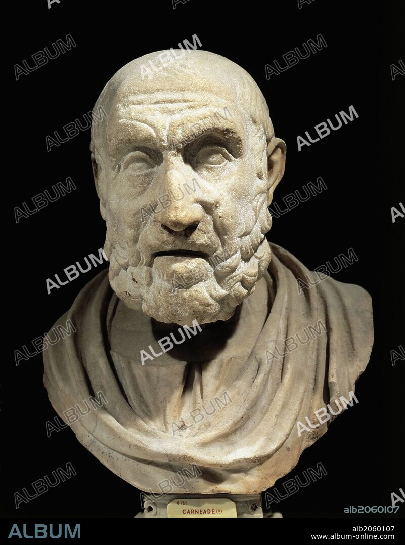 Bust of Hippocrates of Cos (Cos, 460 bC circa-Larissa, 377 bC), ancient Greek physician and geographer, considered the father of Western medicine. Marble copy after a Greek original of the 4th century bC.