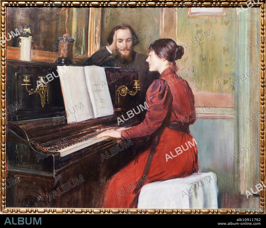 A Romance, 1894, Santiago Rusiñol, (Barcelona, 1861 - Aranjuez, 1931), National Museum of Catalan Art, Museu Nacional d'Art de Catalunya, MNAC, Barcelona, Spain, Europe.