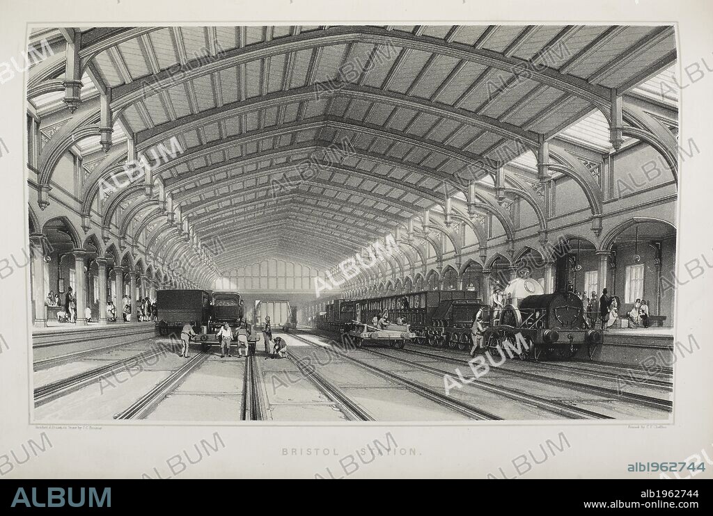J. C BOURNE and JOHN COOKE BOURNE. Bristol Station. The History and Description of the Great Western.. London, 1846. Source: HS.74/1119 p.87. Language: English.