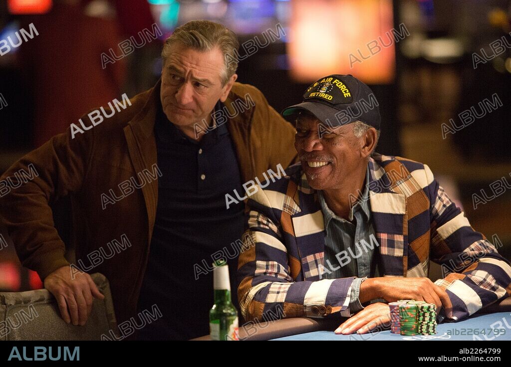 MORGAN FREEMAN and ROBERT DE NIRO in LAST VEGAS, 2013, directed by JON TURTELTAUB. Copyright CBS FILMS.