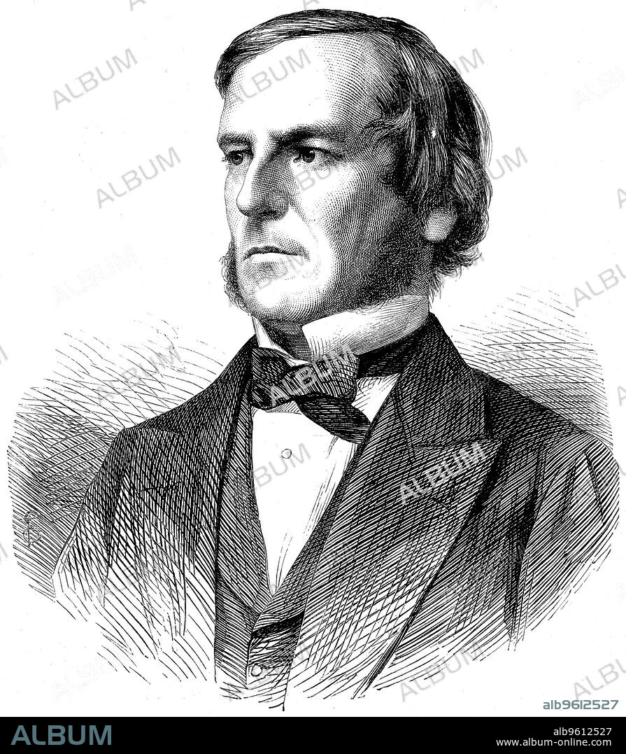 George Boole (1815-65). English mathematician and logician, 1865. Wood engraving.