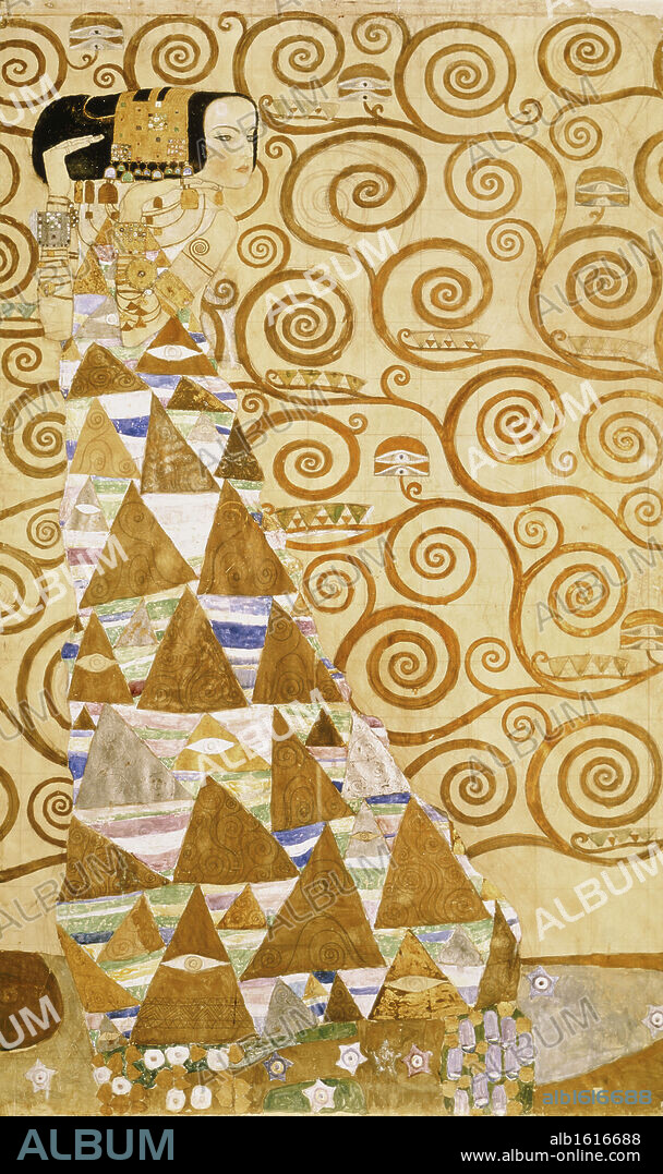 Expectation   1905-06   Gustav Klimt (1862-1918/Austrian)   Osterreichisches Museum fur Angewandte Kunst.
