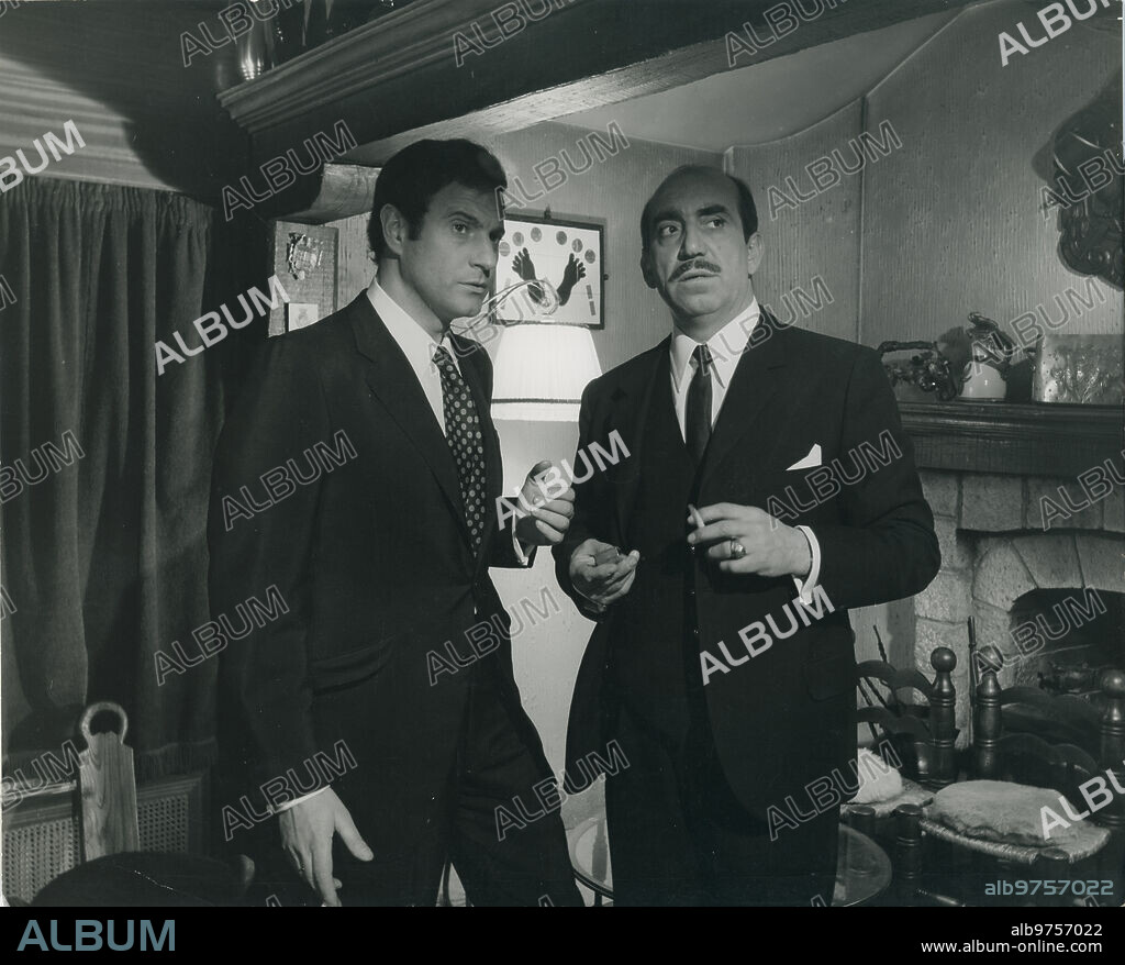 1968. Arturo Fernández and Antonio Ferrandis in a film.