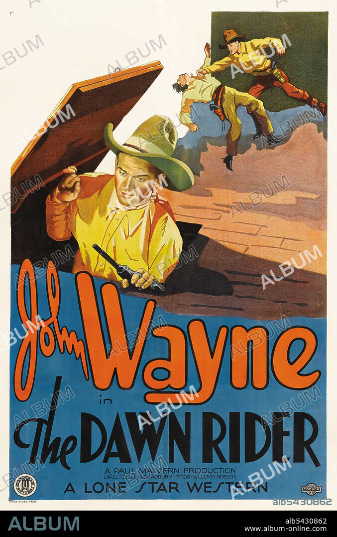 JOHN WAYNE in THE DAWN RIDER, 1935, directed by ROBERT N. BRADBURY. Copyright LONE STAR PRODUCTIONS/MONGRAM PICTURES.