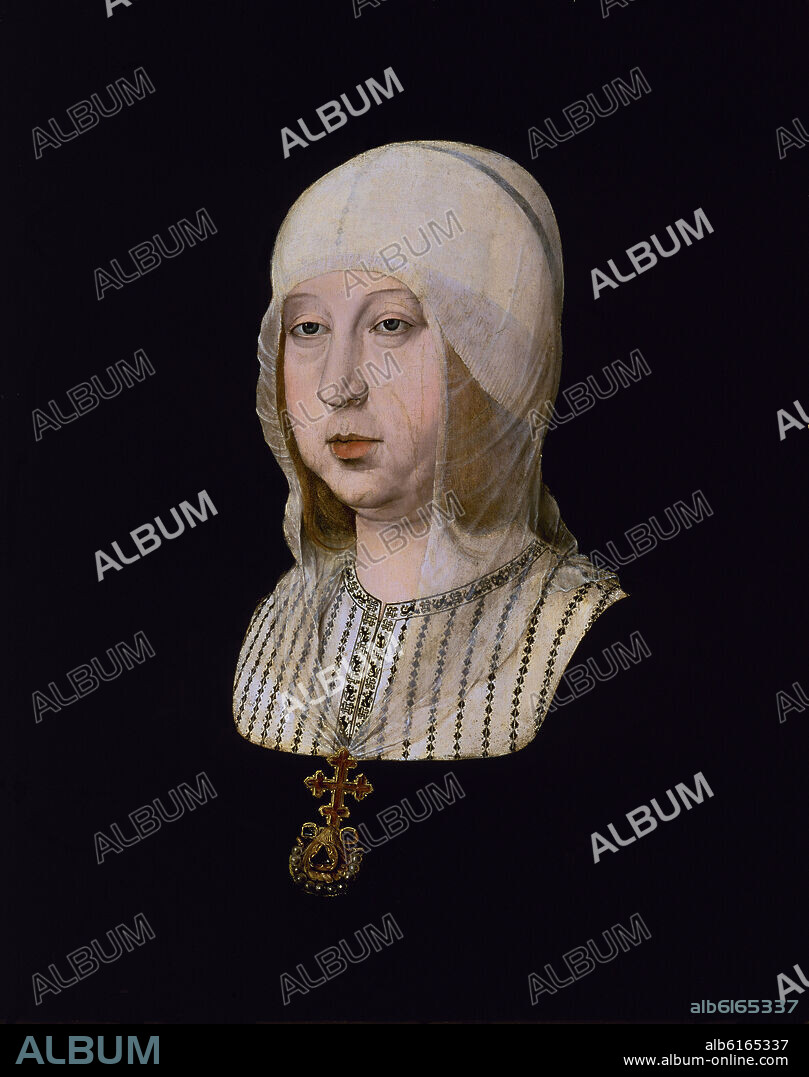 JUAN DE FLANDES (1465-1519). ISABEL LA CATOLICA (1451/1504) - REINA DE ESPAÑA -  PINTURA RENACENTISTA - ESCUELA HISPANOFLAMENCA.