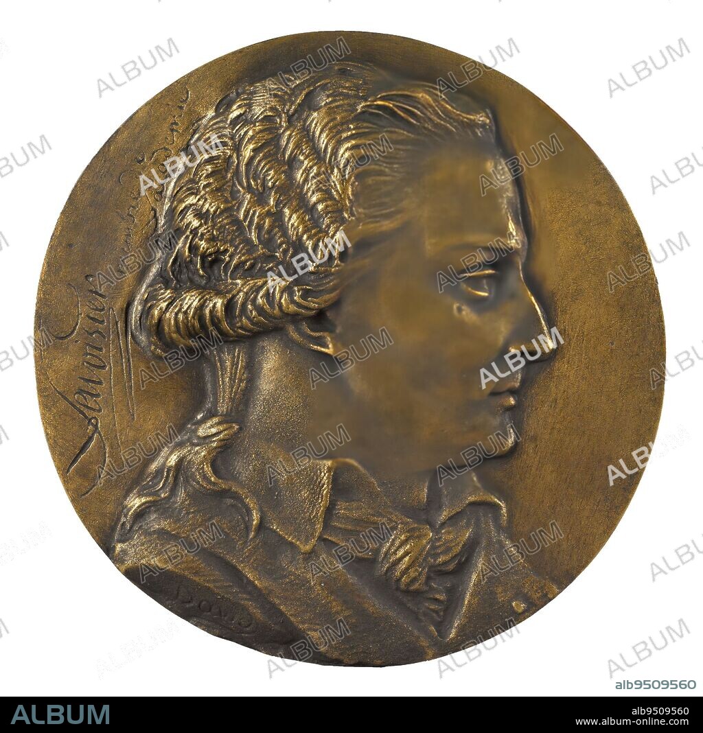 Portrait of Antoine-Laurent Lavoisier (1743-1794), Chemist, David d'Angers, Pierre-Jean, Sculptor, Thiébaut Frères, Founder, 1st half of the 19th century, Sculpture, Medallion (sculpture), Dimensions - Work: Diameter: 16.2 cm.