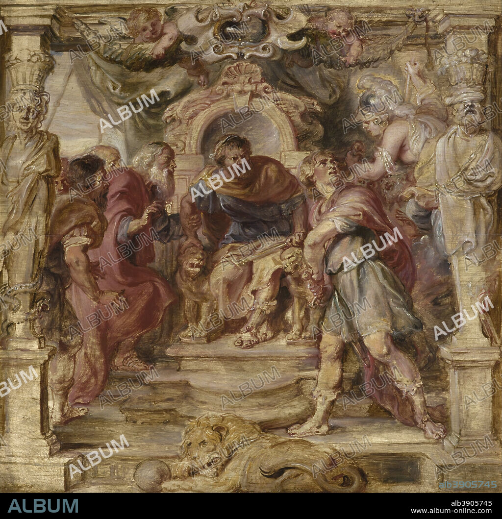 PETER PAUL RUBENS. Achilles vertoornd op Agamemnon The Wrath of Achilles. Date/Period: 1630 - 1635. Painting. Oil on panel. Height: 448 mm (17.63 in); Width: 460 mm (18.11 in).