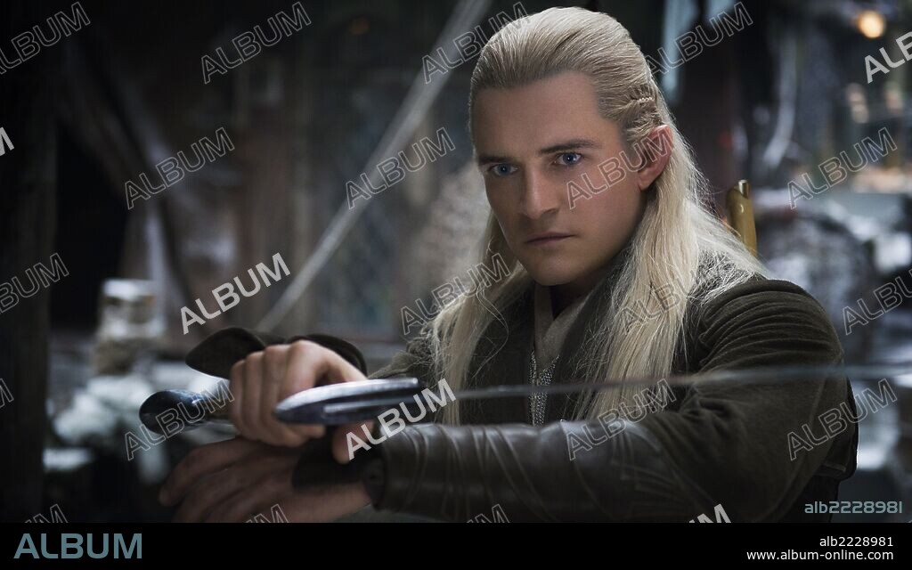 ORLANDO BLOOM en HOBBIT, EL: LA DESOLACION DE SMAUG, 2013 (HOBBIT, THE: THE DESOLATION OF SMAUG), dirigida por PETER JACKSON. Copyright METRO GOLDWYN MAYER.