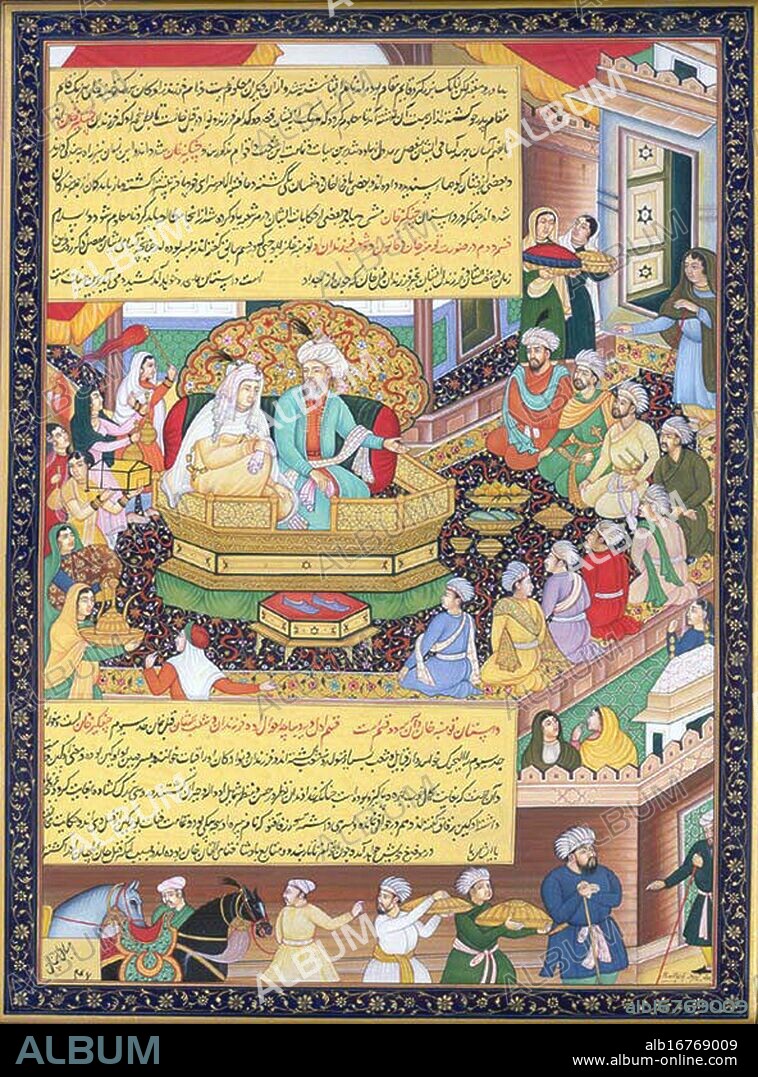 Borte Ujin (c.1162 - 1230) was the first wife of Genghis Khan, the founder of the Mongol Empire. Börte became the head of the first Court of Genghis Khan, and Grand Empress of his Empire. Little is known about the details of her early life, but she was betrothed to him at a young age, married at 17, and then kidnapped by a rival tribe. The decision by her husband to rescue her may have been one of the key decisions that started him on his path to conquer the world. She gave birth to four sons and five daughters, who, along with their own descendants, were the key bloodline which further expanded the Mongol Empire.