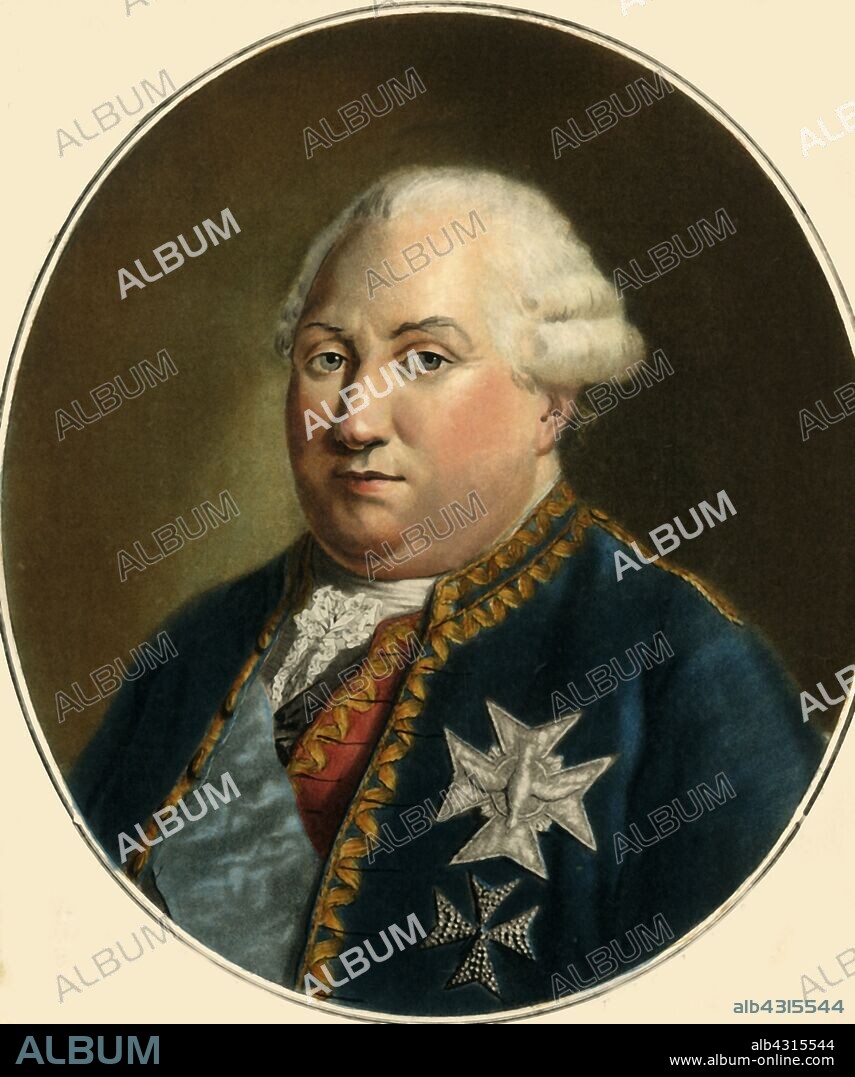 MARIE JEANNE LOUISE FRANCOISE SUZANNE CHAMPION DE CERNEL. 'Pierre-André De Suffren de Saint-Tropez', c1770s, (1789). Portrait of French admiral, comte Pierre André de Suffren de Saint Tropez, bailli de Suffren (1729-1788), famous for his campaign against the British in the Indian Ocean.