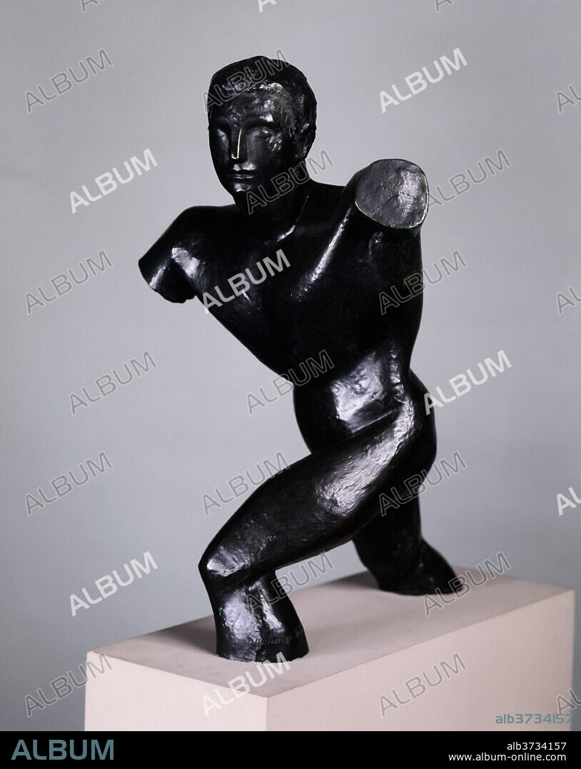 RAYMOND DUCHAMP-VILLON. Torso of a Young Man. Dated: 1910. Dimensions: overall: 55.2 x 33.9 x 40.2 cm (21 3/4 x 13 3/8 x 15 13/16 in.). Medium: bronze.