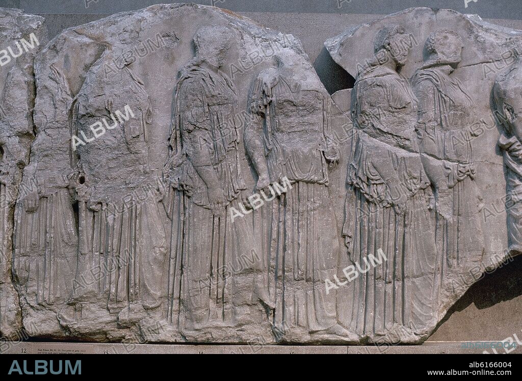 FIDIAS. FRISO DEL PARTENON - SIGLO V AC - RELIEVE DE LAS ERGASTINAS-PERIODO CLASICO.
