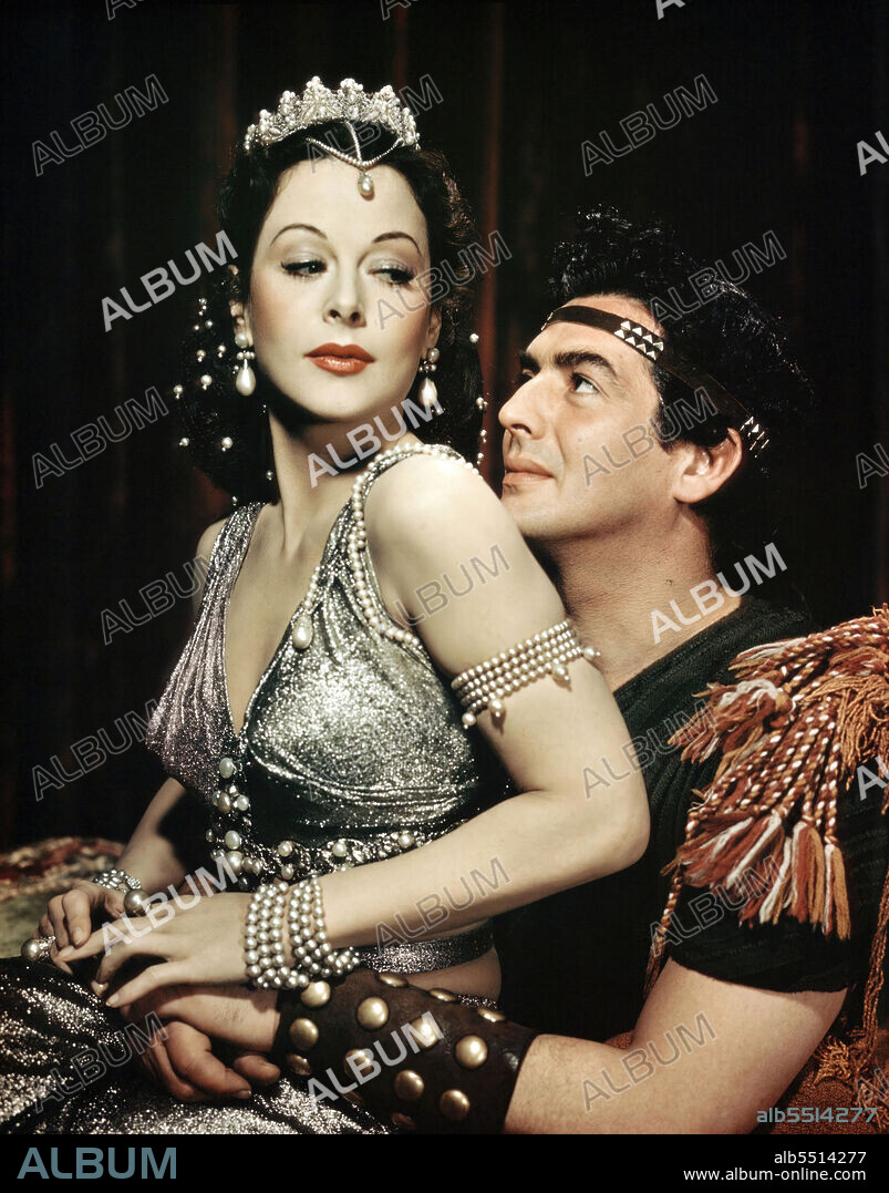 HEDY LAMARR und VICTOR MATURE in SAMSON AND DELILAH, 1949, unter der Regie von CECIL B DEMILLE. Copyright PARAMOUNT PICTURES.