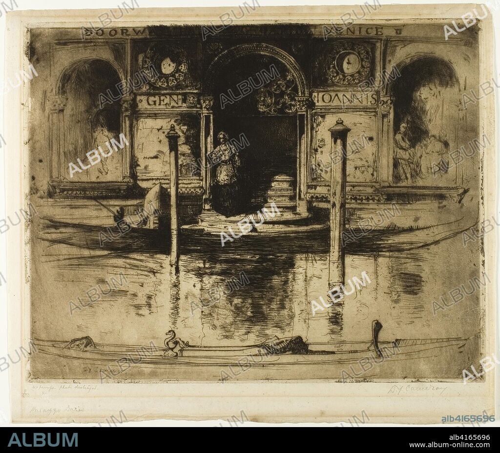 The Palace Doorway, plate 22 from the North Italian Set. David Young Cameron; Scottish, 1865-1945. Date: 1895. Dimensions: 234 x 296 mm (image); 239 x 303 mm (plate); 274 x 322 mm (sheet). Etching on ivory laid paper. Origin: Scotland.