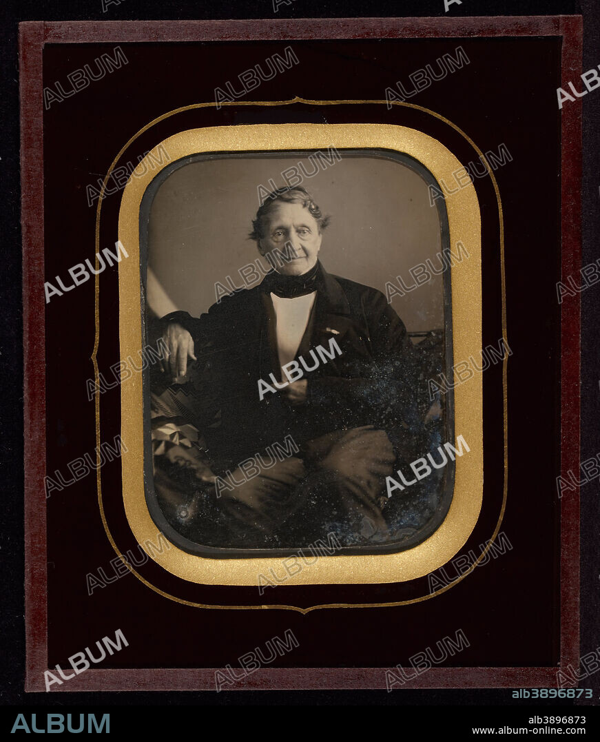 JEAN-GABRIEL EYNARD. Self-portrait. Date/Period: 1850. Photograph. Daguerreotype (Cased object).