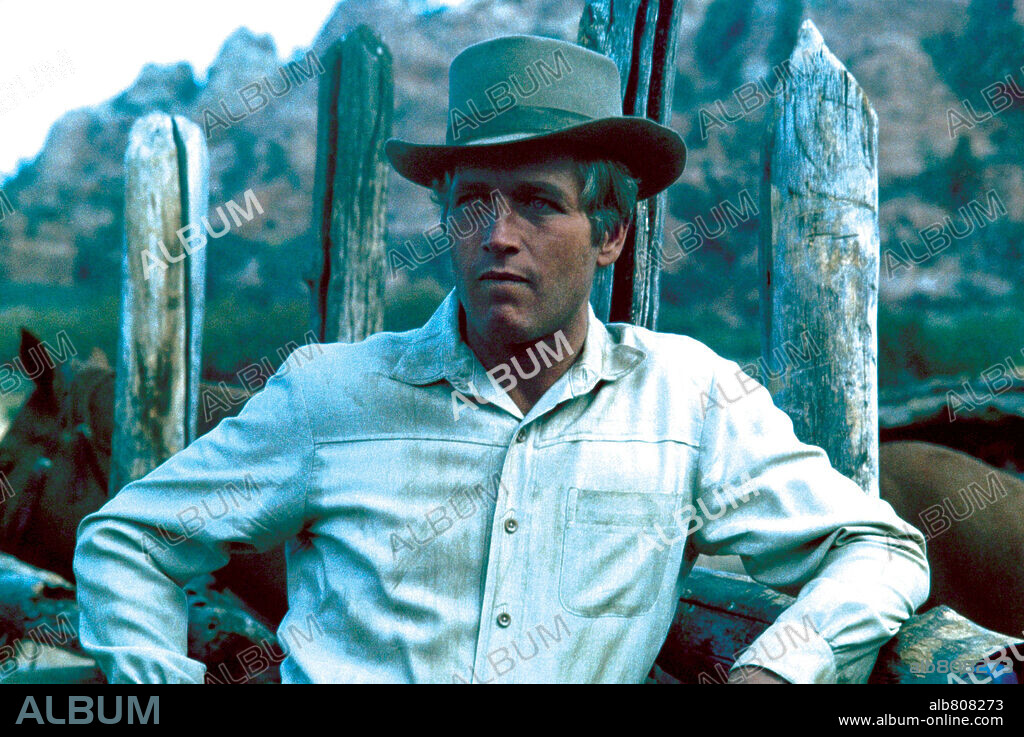 PAUL NEWMAN dans BUTCH CASSIDY AND THE SUNDANCE KID, 1969, réalisé par GEORGE ROY HILL. Copyright 20TH CENTURY FOX.