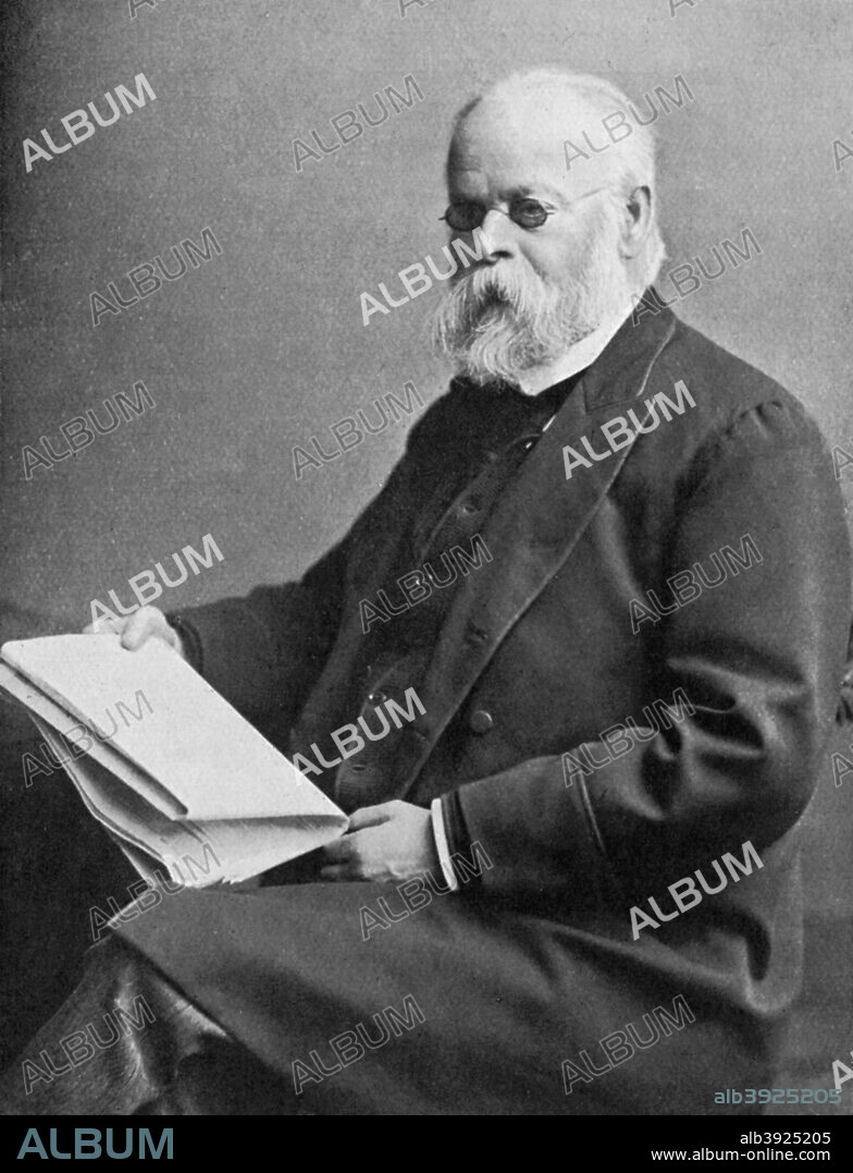 Samuel Plimsoll, British politician and social reformer, late 19th century. Known popularly as 'the sailor's friend' because of his championing of sailors' interests, Plimsoll (1824-1898) was a Liberal Member of Parliament from 1868-1880. He is best remembered for his role in the passing of the Merchant Shipping Act of 1876 and for the 'Plimsoll Mark' on ships which is named for him. Illustration from Story of the British Nation, Volume IV, by Walter Hutchinson, (London, c1920s).