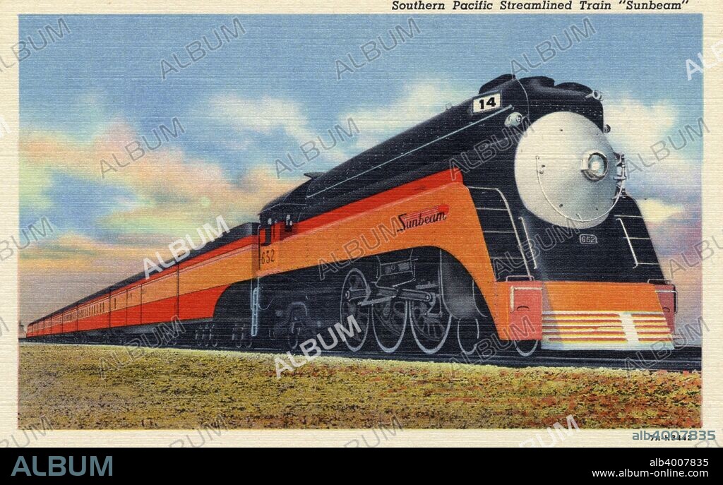 Southern Pacific streamlined train 'Sunbeam', USA, 1937
