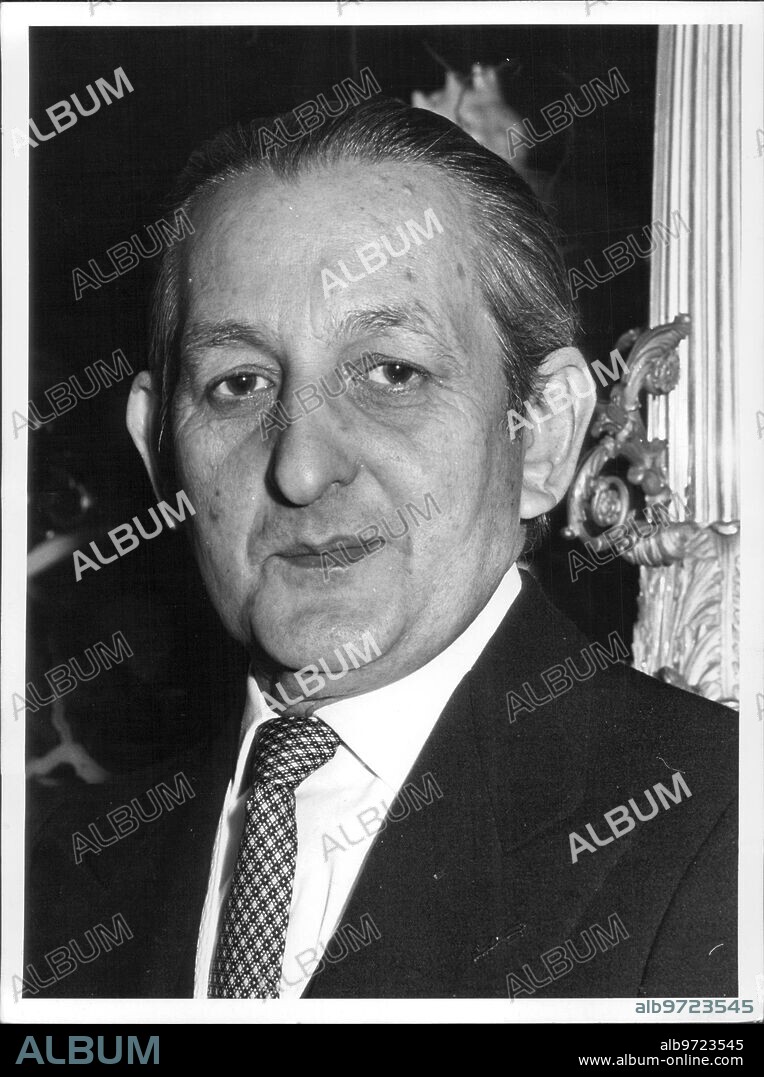 January 5, 1976. Portrait of Torcuato Fernández Miranda, president of the Cortes and the council of the kingdom.