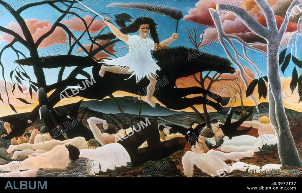 'War, or the Ride of Discord', 1894. From the collection of the Musee d'Orsay, Paris, France.