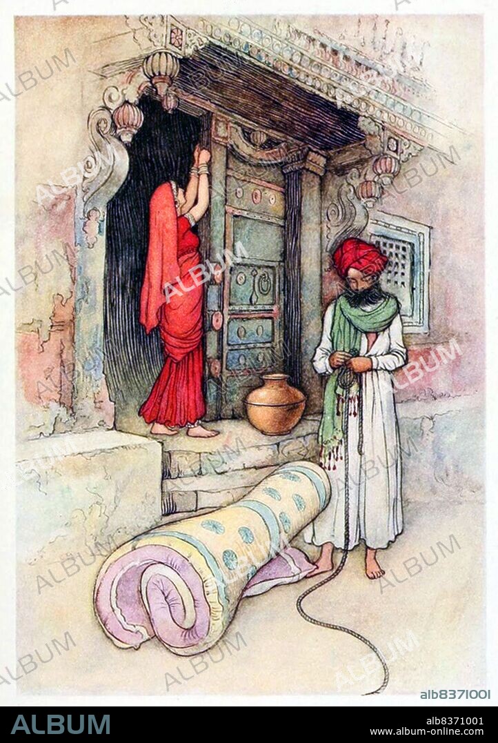 Warwick Goble (22 November 1862 22 January 1943) was an illustrator of children's books. He specialized in Orientalist and Indian themes.<br/><br/>. Goble was born in Dalston, north London, the son of a commercial traveller, and educated and trained at the City of London School and the Westminster School of Art. He worked for a printer specializing in chromolithography and contributed to the Pall Mall Gazette and the Westminster Gazette.<br/><br/>. In 1909, he became resident gift book illustrator for MacMillan and produced illustrations for <i>The Water Babies</i>, <i>Green Willow, and Other Japanese Fairy Tales</i>, <i>The Complete Poetical Works of Geoffrey Chaucer</i>, <i>Stories from the Pentamerone</i>, <i>Folk Tales of Bengal</i>, <i>The Fairy Book</i>, and <i>The Book of Fairy Poetry</i>.