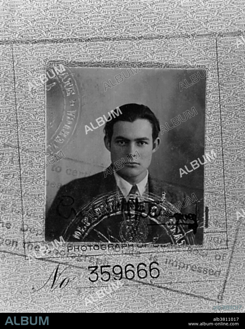 Hemingway passport, 1923. Ernest Miller Hemingway (July 21, 1899 - July 2, 1961) was an American author and journalist, who won the Nobel Prize in Literature in 1954. He published seven novels, six short story collections, and two non-fiction works. Three novels, four collections of short stories, and three non-fiction works were published posthumously. Many of these are considered classics of American literature. During WWI he was an ambulance driver on the Italian front. In 1918, he was seriously wounded and returned home. In 1922, he moved to Paris, where he worked as a foreign correspondent, and fell under the influence of the modernist writers and artists of the 1920s "Lost Generation" expatriate community. The Sun Also Rises, Hemingway's first novel, was published in 1926. As a journalist he covered the Spanish Civil War, the Normandy Landings and the liberation of Paris. In 1952, Hemingway went on safari to Africa, where he was almost killed in two successive plane crashes that left him in pain or ill health for the rest of his life. In 1959 he moved from Cuba to Ketchum, Idaho, where he committed suicide in the summer of 1961.