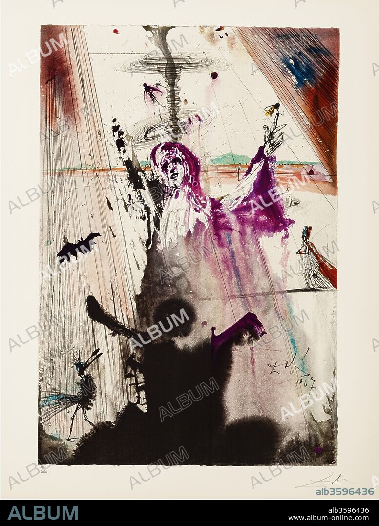 SALVADOR DALÍ. Aliyah. The Rebirth of Israel. On the occasion of the 20th anniversary of the Foundation of the State of Israel.