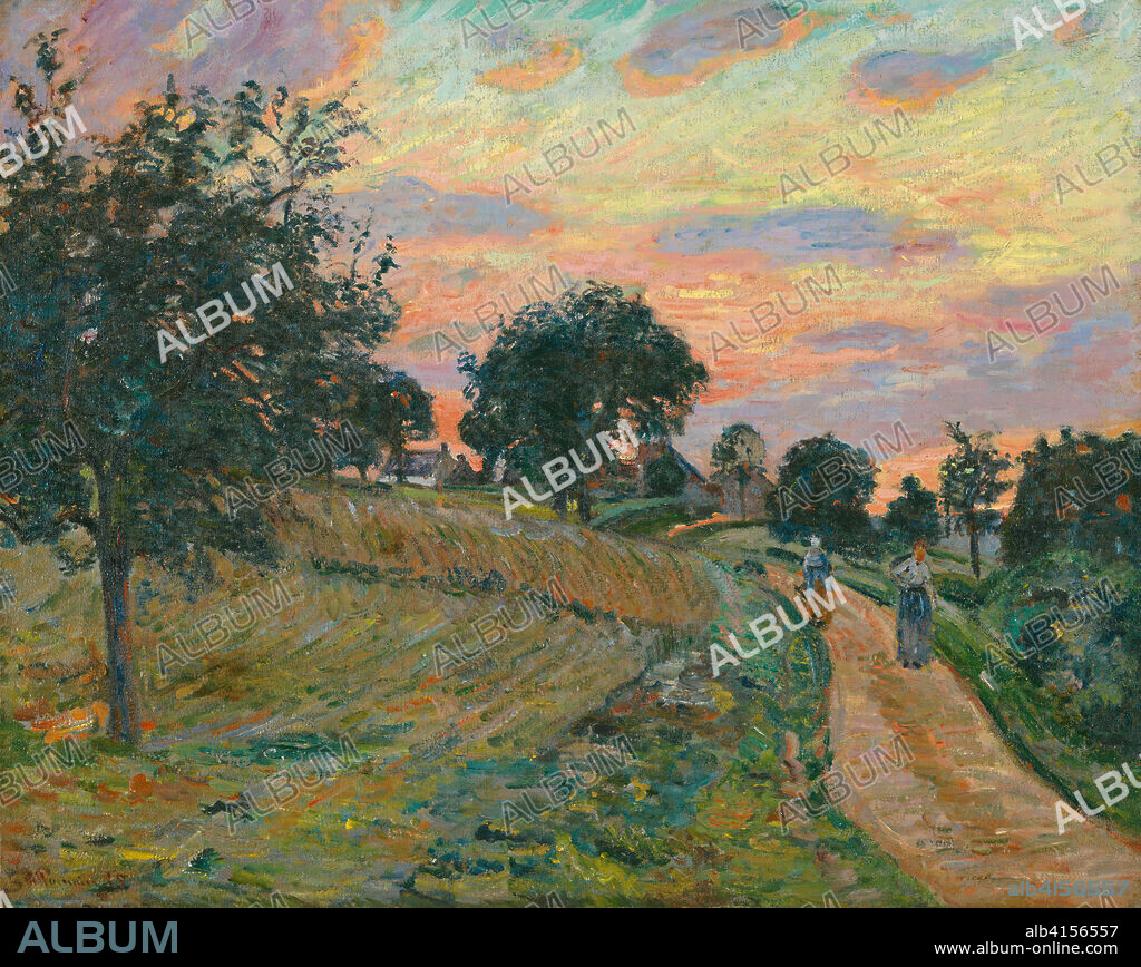 Armand Guillaumin (París, 1841-1927). Camino de Damiette (1885). Óleo sobre lienzo. 65 x 81 cm.