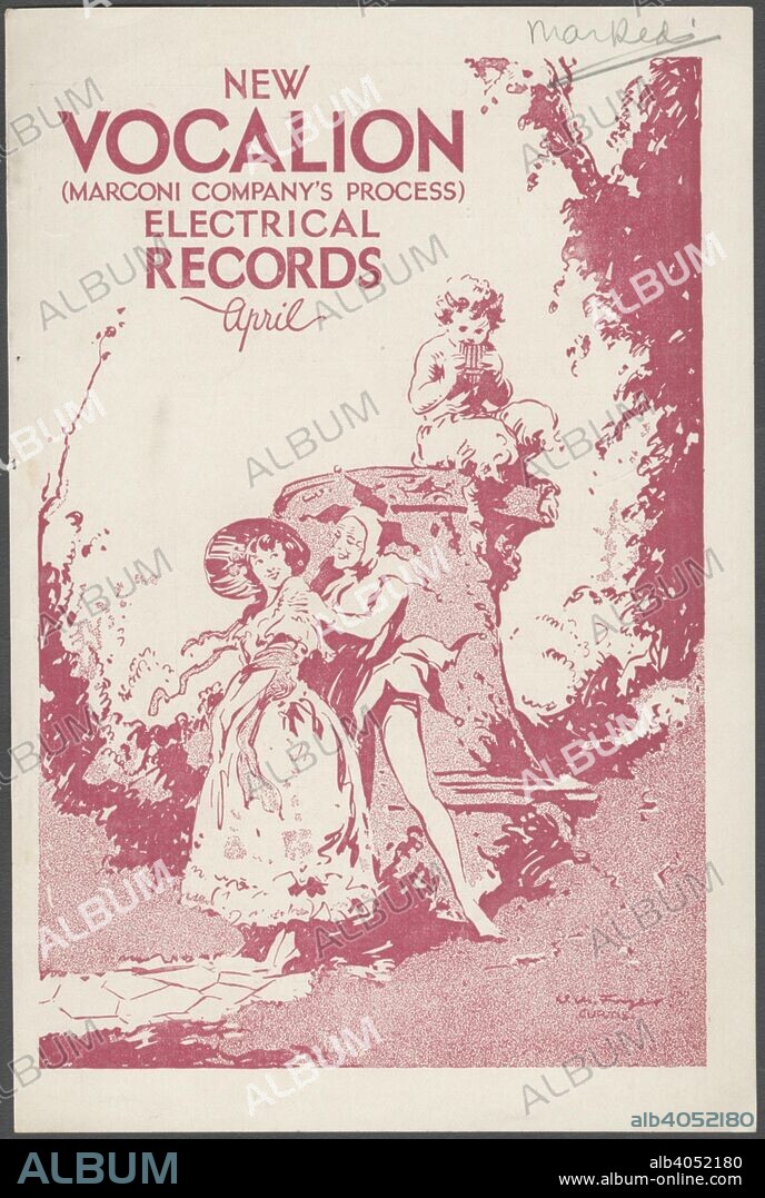 Vocalion Records Bulletin, 1920s.