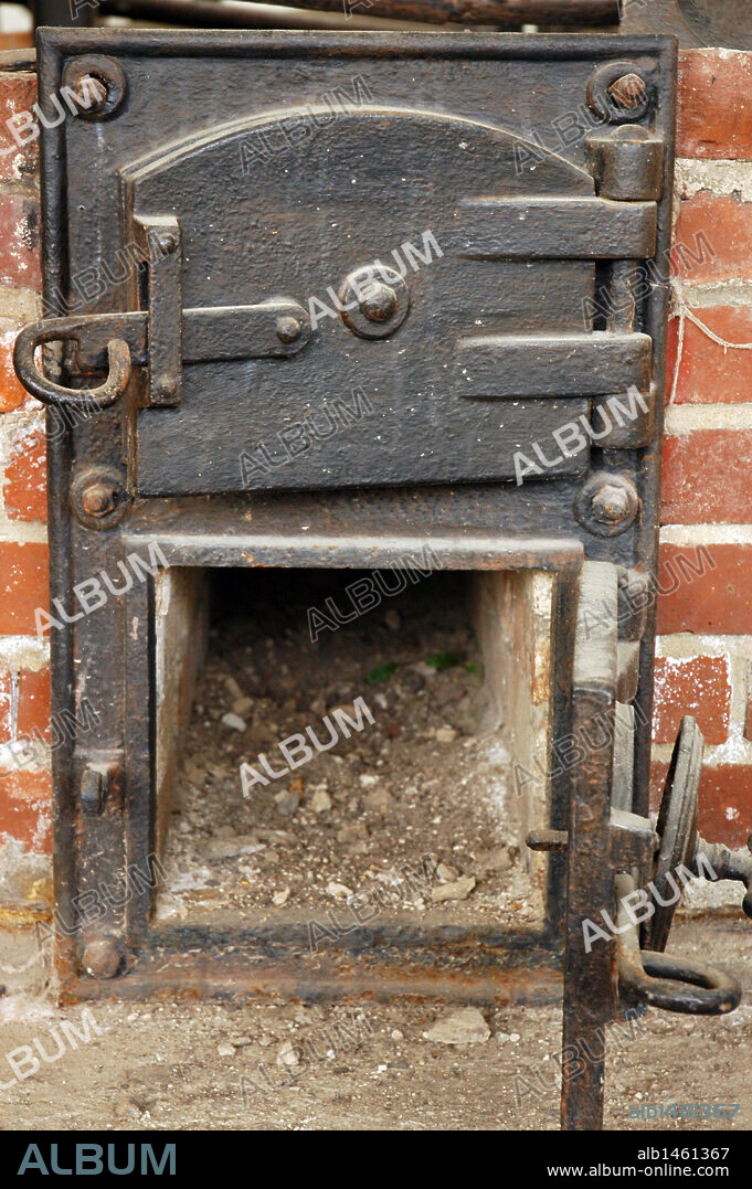 Sachsenhausen concentration camp. 1936-1945. Crematory. Detail. Oranienburg. Germany.