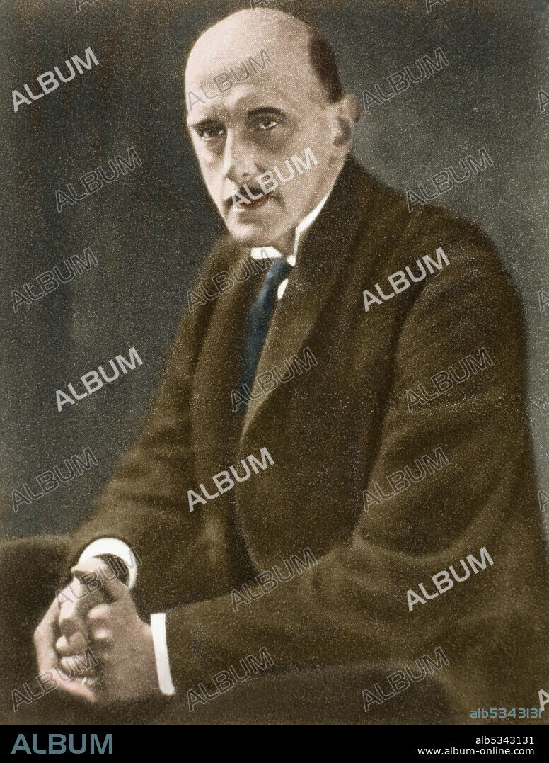 Max von Schillings (1868-1933). German composer, conductor and theatre director. He was chief conductor at the Berlin State Opera (1919-1925). Portrait. Later colouration.